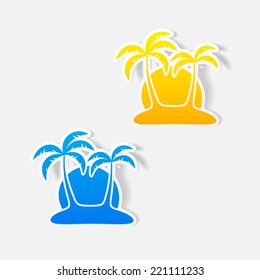 realistic design element: palm