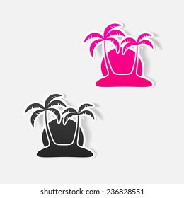 realistic design element: palm