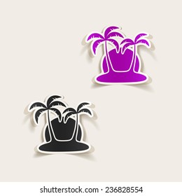 realistic design element: palm