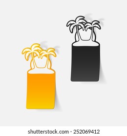 realistic design element: palm