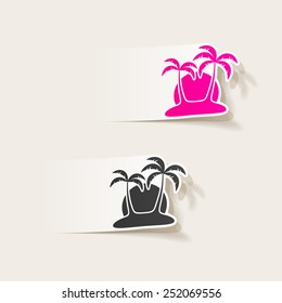 realistic design element: palm
