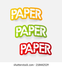 realistic design element: paper