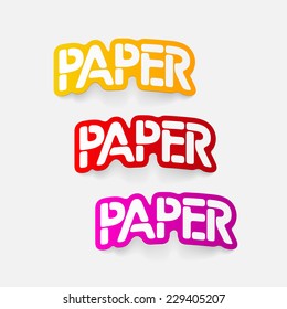 realistic design element: paper