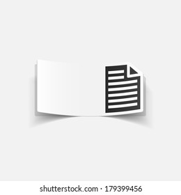 realistic design element: paper, a4