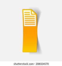 realistic design element: paper, a4