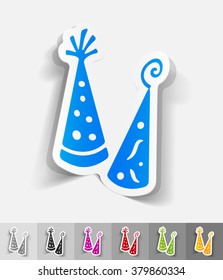 realistic design element. Party Hat