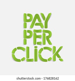 realistic design element: pay per click