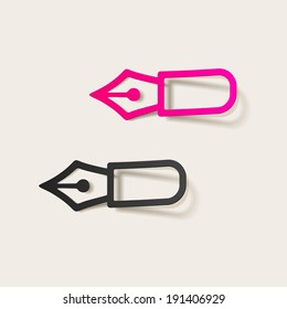 realistic design element: pen