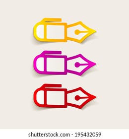 realistic design element: pen