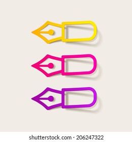 realistic design element: pen