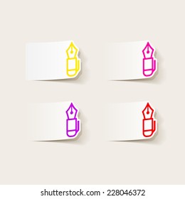 realistic design element: pen