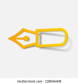 realistic design element: pen
