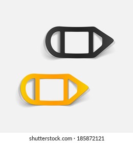 realistic design element: pencil