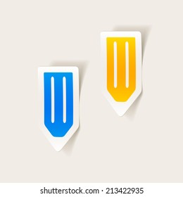 realistic design element: pencil