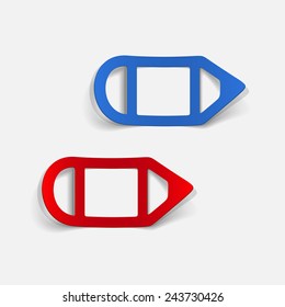 realistic design element: pencil