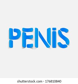 realistic design element: penis