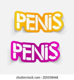 realistic design element: penis