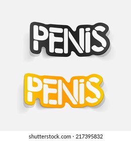 realistic design element: penis
