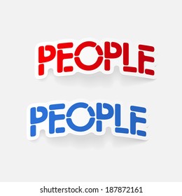 realistic design element: people