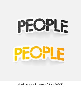 realistic design element: people