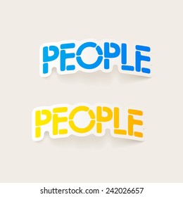 realistic design element: people