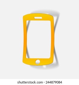 realistic design element: phone, smartphone