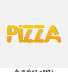 realistic design element: pizza