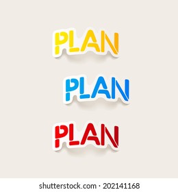 realistic design element: PLAN