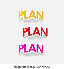 realistic design element: PLAN