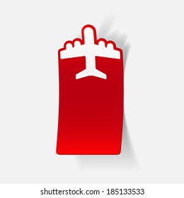 realistic design element: plane