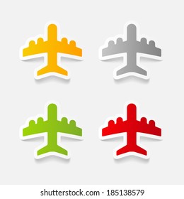 realistic design element: plane