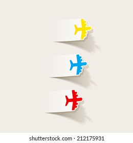 realistic design element: plane