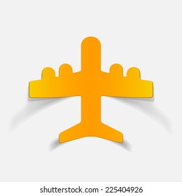 realistic design element: plane