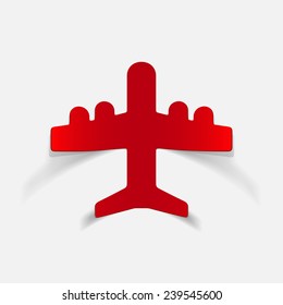 realistic design element: plane