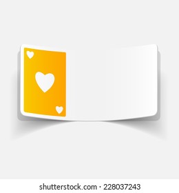 realistic design element: playing card