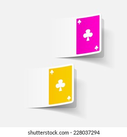 realistic design element: playing card