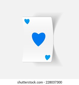 realistic design element: playing card