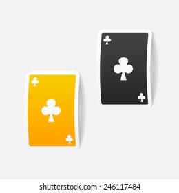 realistic design element: playing card