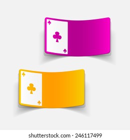 realistic design element: playing card