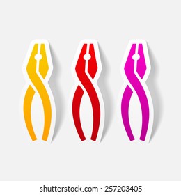 realistic design element: pliers