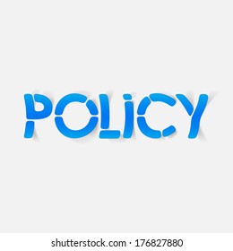realistic design element: policy