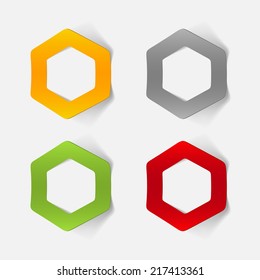 realistic design element: polygon