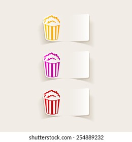 realistic design element: popcorn