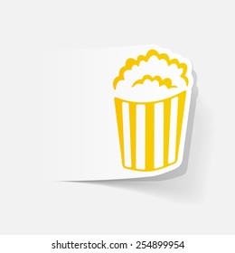 realistic design element: popcorn