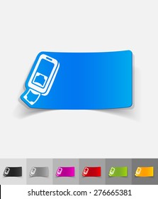 realistic design element. POS terminal