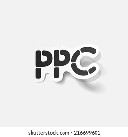 realistic design element: ppc