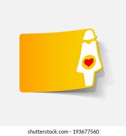 realistic design element: pregnant. Vector Illustration