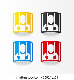 realistic design element. prisoner