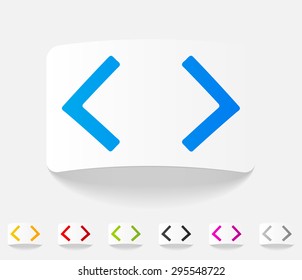 realistic design element. programming