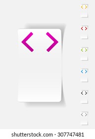 realistic design element. programming